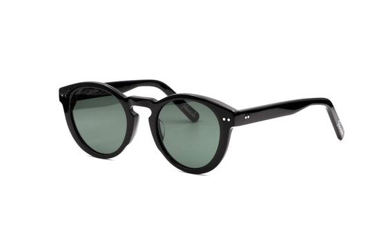 Savona - Black with Green Lens, angled view