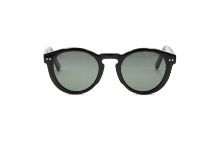 Savona - Black with Green Lens, front view